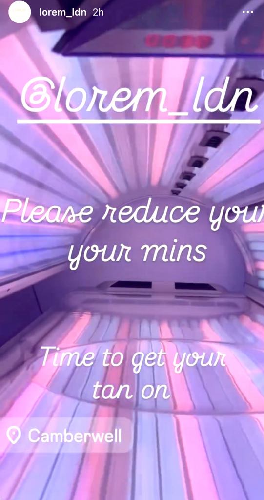 Extra hot sunbed